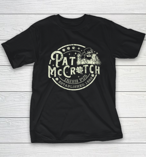 Pat McCrotch Irish Pub Leprechaun Funny St Patrick's Day Youth T-Shirt