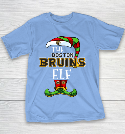 Boston Bruins Christmas ELF Funny NHL Youth T-Shirt 8
