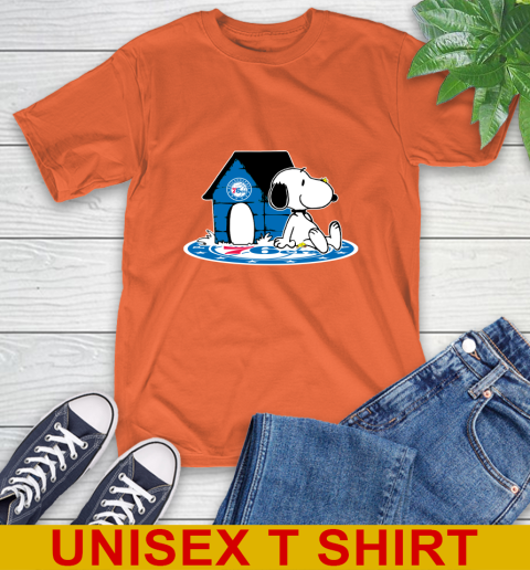 NBA Basketball Philadelphia 76ers Snoopy The Peanuts Movie Shirt T-Shirt 5