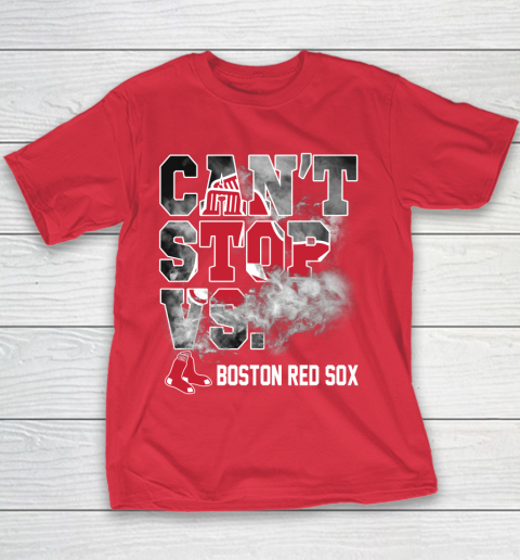 MLB Boston Red Sox Baseball Can't Stop Vs Boston Red Sox Youth T-Shirt 7