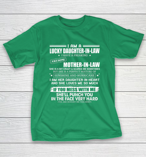 Lucky Daughter In Law Have A Freaking Awesome Mother In Law T-Shirt 5