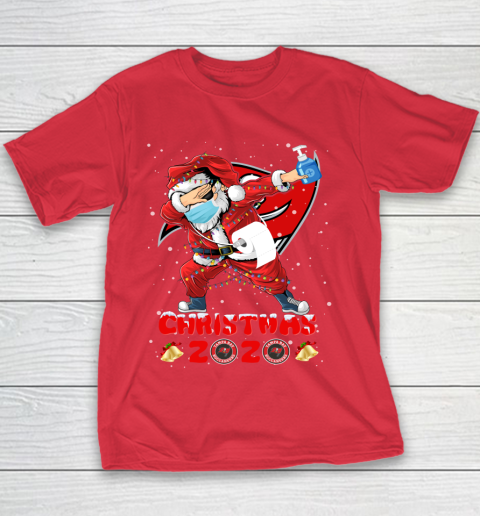 Tampa Bay Buccaneers Funny Santa Claus Dabbing Christmas 2020 NFL Youth T-Shirt 7