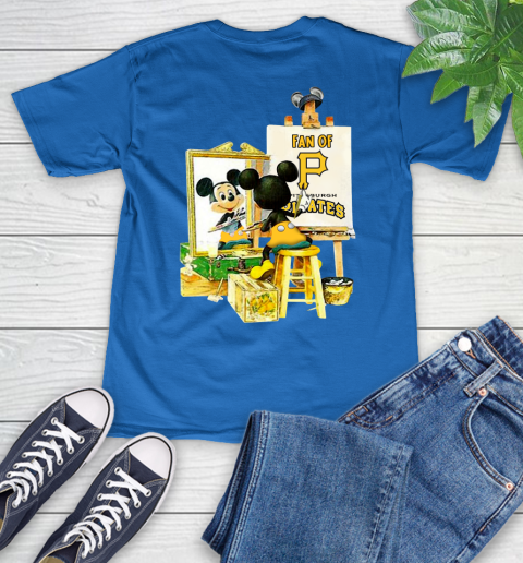 MLB Baseball Pittsburgh Pirates Mickey Drawing Shirt 50