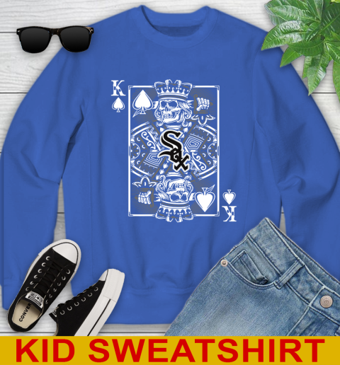Chicago White Sox MLB Baseball The King Of Spades Death Cards Shirt Youth Sweatshirt 6