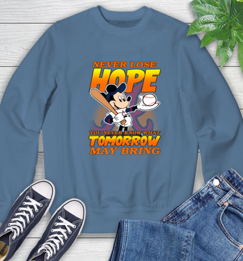 Atlanta Braves MLB Baseball Mickey Disney Never Lose Hope Sweatshirt 8