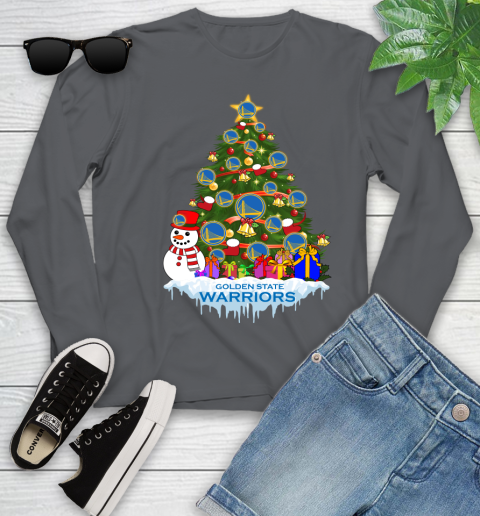 Golden State Warriors Merry Christmas NBA Basketball Sports Youth Long Sleeve 8