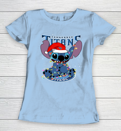 Tennessee Titans NFL Football noel stitch Christmas Women's T-Shirt 4