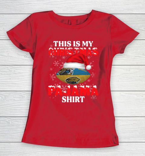 Jacksonville Jaguars This Is My Christmas Pajama Shirt NFL Women's T-Shirt 9