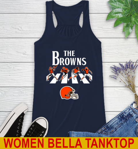 NFL Football Cleveland Browns The Beatles Rock Band Shirt Racerback Tank 9
