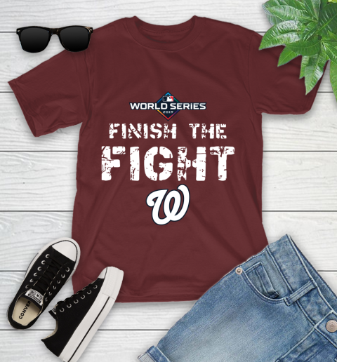 Finish The Fight Washington Nationals World Series 2019 Youth T-Shirt 14