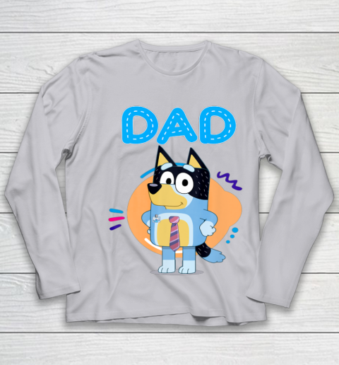 Bluey Dad Lover Forever Father's Day Youth Long Sleeve 5