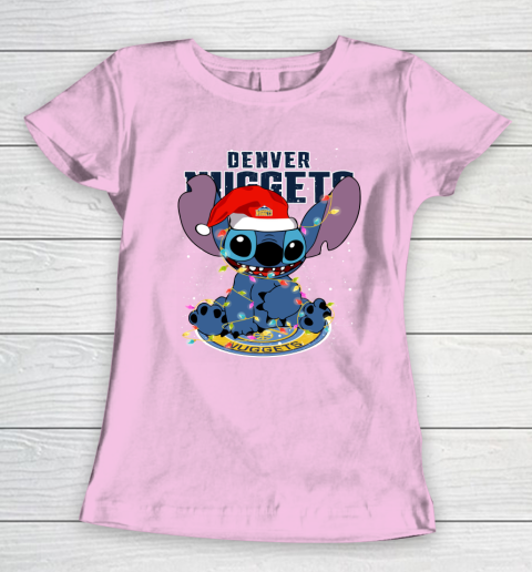 Denver Nuggets NBA noel stitch Basketball Christmas Women's T-Shirt 6