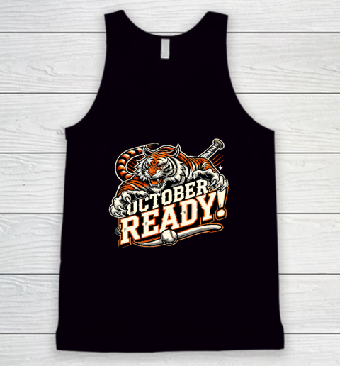 October Ready Baseball Tiger Fan Tank Top