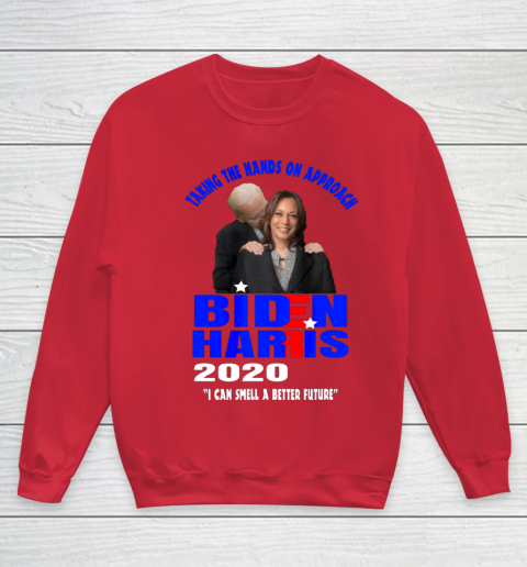 Anti Joe Biden Kamala Harris Hands On Can Smell The Future Youth Sweatshirt 7