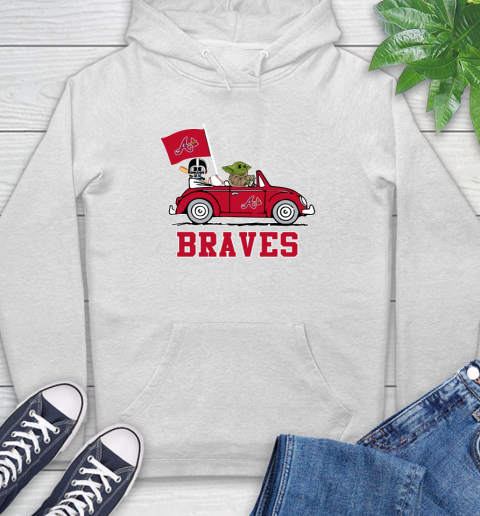Mlb Baseball Atlanta Braves Darth Vader Baby Yoda Driving Star
