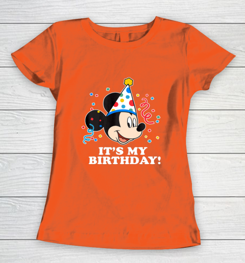 Disney Mickey Mouse Its My Birthday Women's T-Shirt 3