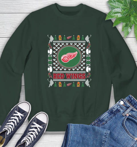 Detroit Red Wings Merry Christmas NHL Hockey Loyal Fan Ugly Shirt 36