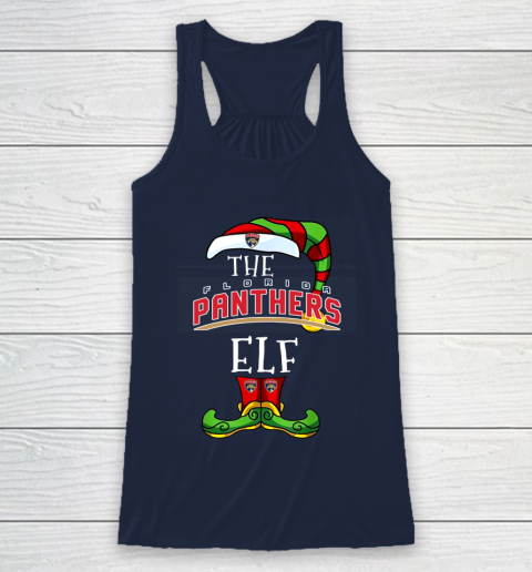 Florida Panthers Christmas ELF Funny NHL Racerback Tank 8
