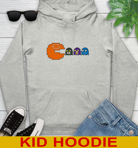 Chicago Bears NFL Football Pac Man Champion Youth Hoodie