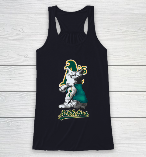 MLB Baseball My Cat Loves Oakland Athletics Racerback Tank 7