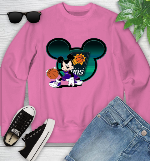 NBA Phoenix Suns Mickey Mouse Disney Basketball Youth Sweatshirt 7