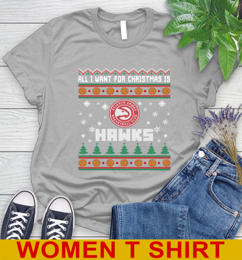 NBA All I Want For Christmas Is Atlanta Hawks Basketball Sports 89