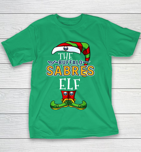 Buffalo Sabres Christmas ELF Funny NHL Youth T-Shirt 3