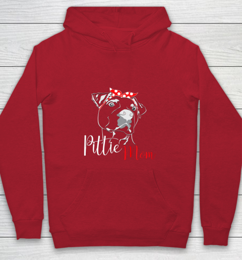 Dog Mom Shirt Pittie Mom T Shirt American Pitbull Shirt Dog Lover Youth Hoodie 7