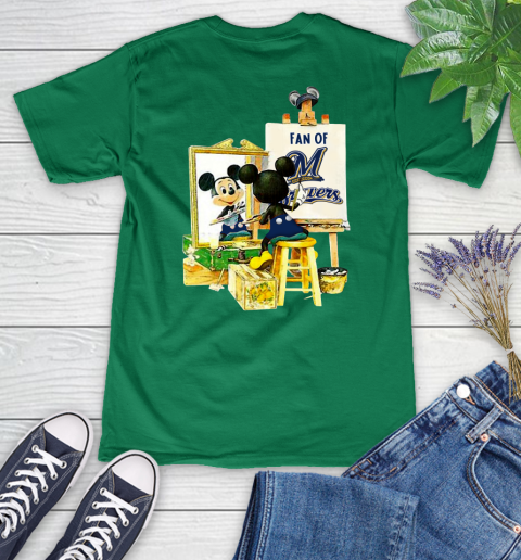 MLB Baseball Milwaukee Brewers Mickey Drawing Shirt 75