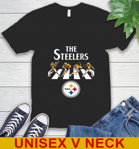 NFL Football Pittsburgh Steelers The Beatles Rock Band Shirt V-Neck T-Shirt