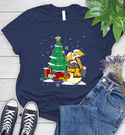 Denver Nuggets NBA Basketball Cute Tonari No Totoro Christmas Sports Women's T-Shirt 14