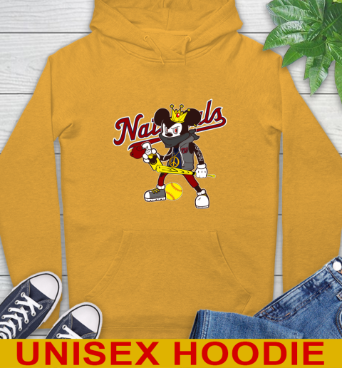 Washington Nationals MLB Baseball Mickey Peace Sign Sports Hoodie 3
