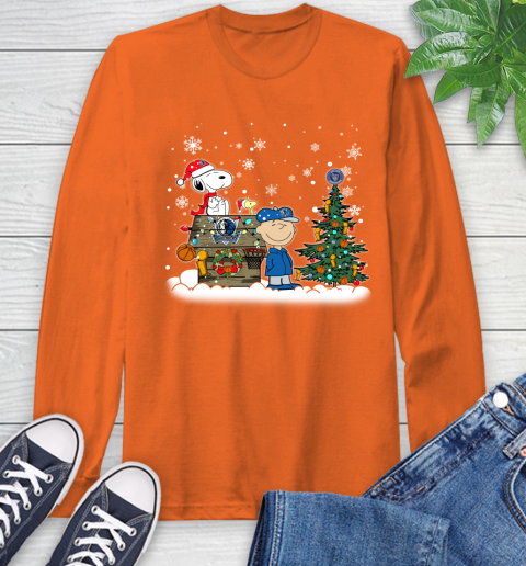 Dallas Mavericks NBA Basketball Christmas The Peanuts Movie Snoopy Championship Long Sleeve T-Shirt 4