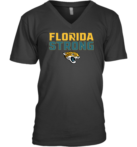 Fanatics Branded White Jacksonville Jaguars Florida Strong V-Neck T-Shirt