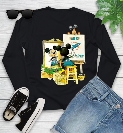 NFL Football Miami Dolphins Mickey Drawing Shirt 113