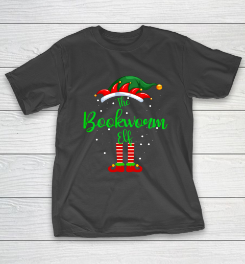 Bookworm Elf Matching Family Group Christmas Party Pajama T-Shirt