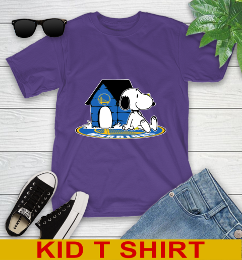 NBA Basketball Golden State Warriors Snoopy The Peanuts Movie Shirt Youth T-Shirt 4