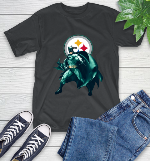 NFL Batman Football Sports Pittsburgh Steelers T-Shirt 2