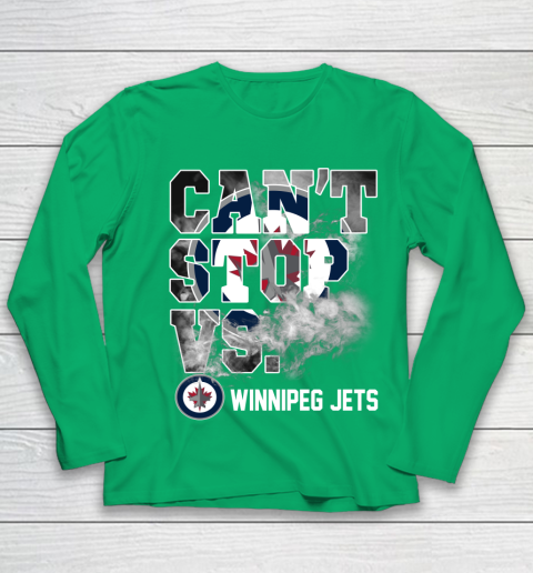 NHL Winnipeg Jets Hockey Can't Stop Vs Youth Long Sleeve 4