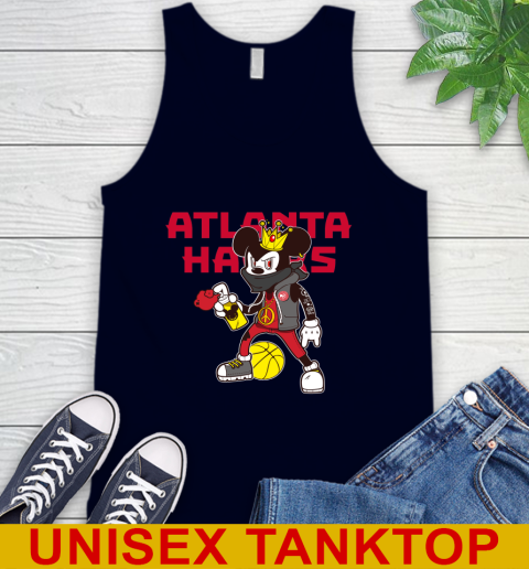 Atlanta Hawks NBA Basketball Mickey Peace Sign Sports Tank Top 3