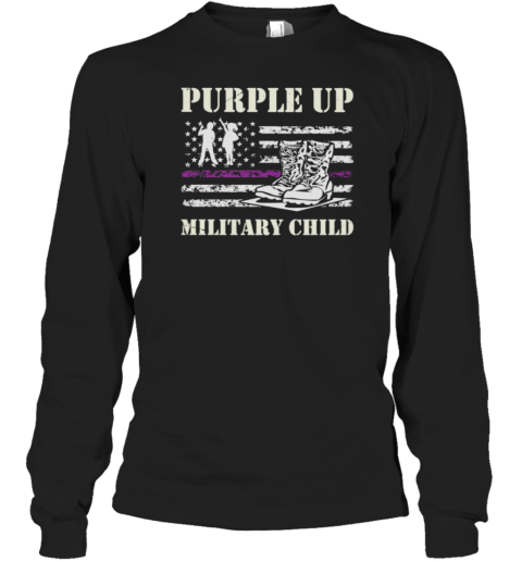 Purple Up Military Child Long Sleeve T-Shirt