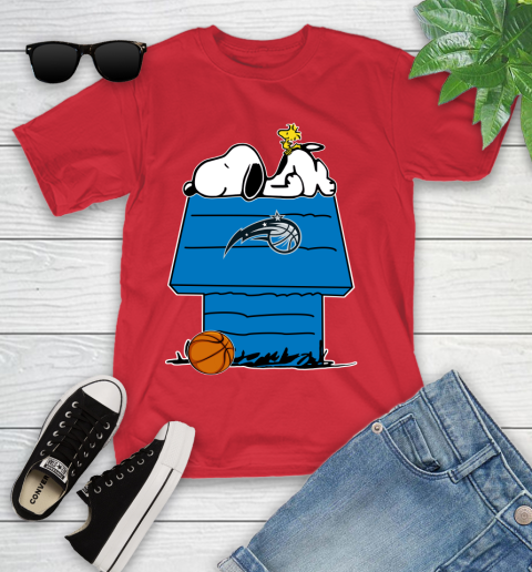 Orlando Magic NBA Basketball Snoopy Woodstock The Peanuts Movie Youth T-Shirt 10