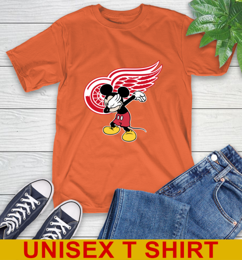 Detroit Red Wings NHL Hockey Dabbing Mickey Disney Sports T-Shirt 5