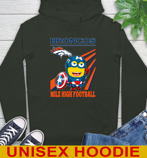 NFL Football Denver Broncos Captain America Marvel Avengers Minion Shirt Hoodie 12