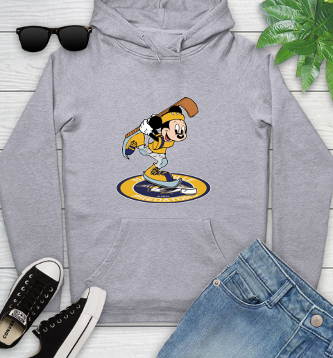 NHL Hockey Nashville Predators Cheerful Mickey Disney Shirt Youth Hoodie 6