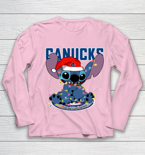 Vancouver Canucks NHL Hockey noel stitch Christmas Youth Long Sleeve 6