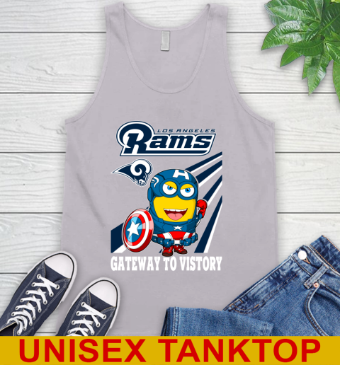 NFL Football Los Angeles Rams Captain America Marvel Avengers Minion Shirt Tank Top 3
