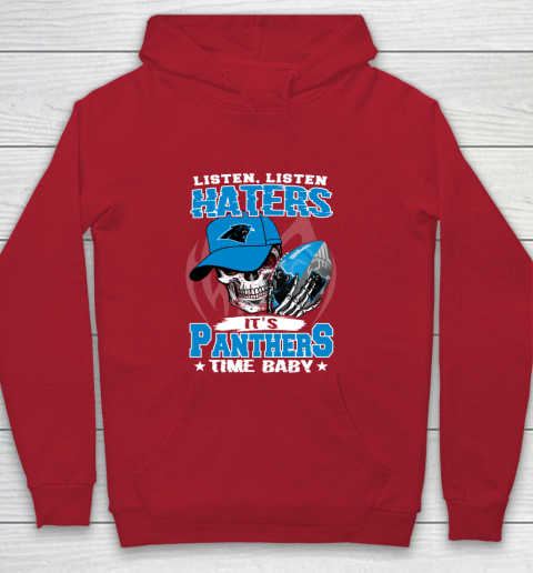 Listen Haters It is PANTHERS Time Baby NFL Youth Hoodie 7