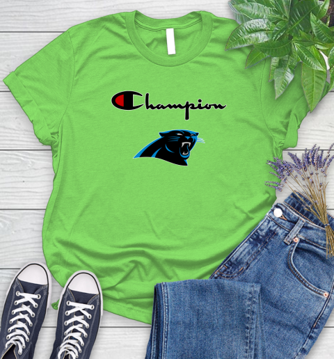NFL Football Carolina Panthers Champion Shirt Women's T-Shirt 7