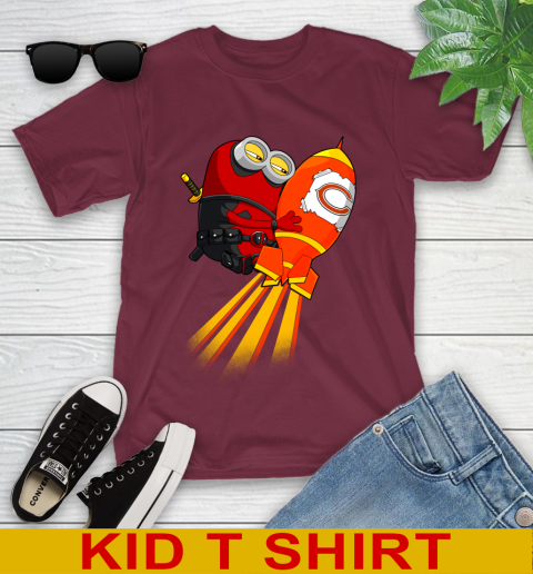 NFL Football Chicago Bears Deadpool Minion Marvel Shirt Youth T-Shirt 6 NFL Football Chicago Bears Deadpool Minion Marvel Shirt Youth T-Shirt - Image 6